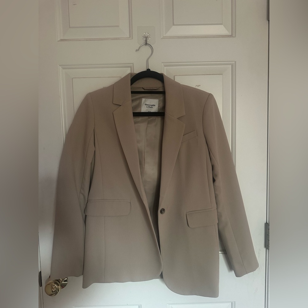 A&F Classic Suiting Blazer - Deep Taupe (XXS)